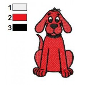 Clifford the Big Red Dog 06 Embroidery Design
